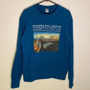 Uniqlo x MoMA x UT Salvador Dali Collab Graphic Sweatshirt Medium Blue Avant